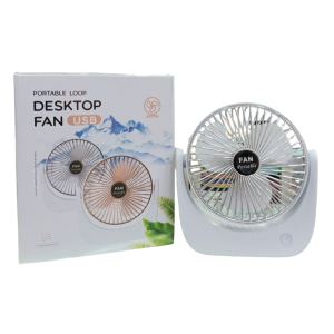 Mini Ventilador De Mesa Recargable 3 aspas